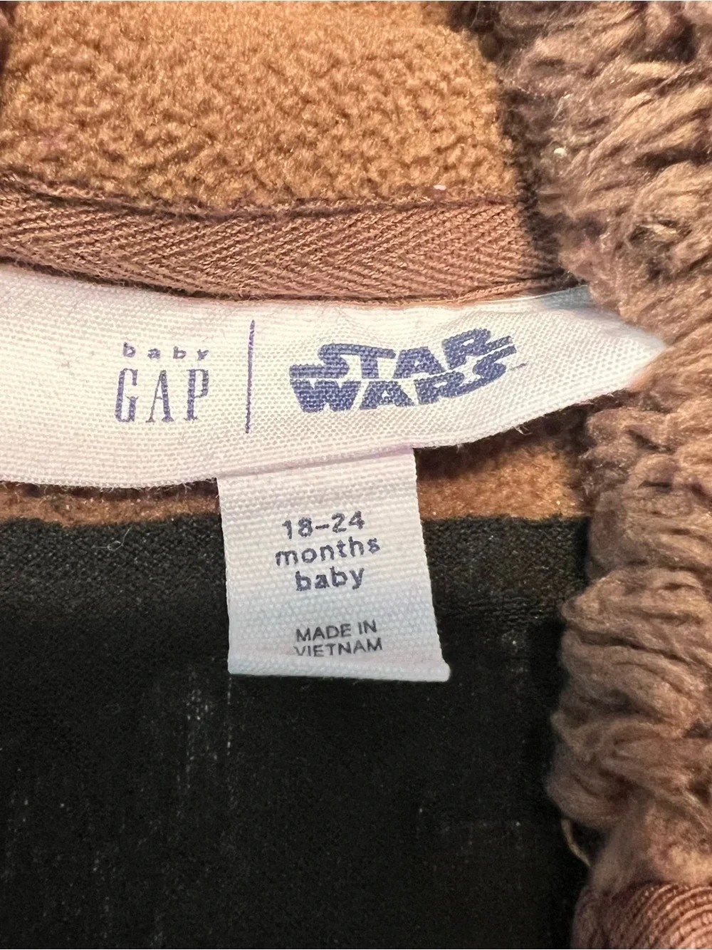 Baby GAP Brown Hooded One-Piece Chewie Onesie